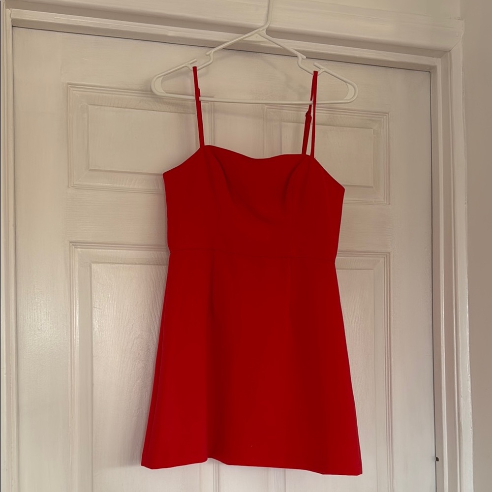 Red Spaghetti Strap Dress